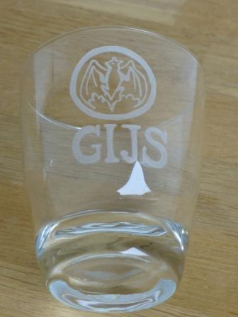 Glas met naam: GIJS
